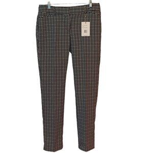 Zac & Rachel Slim Leg Black & White Pants Size 8 NWT